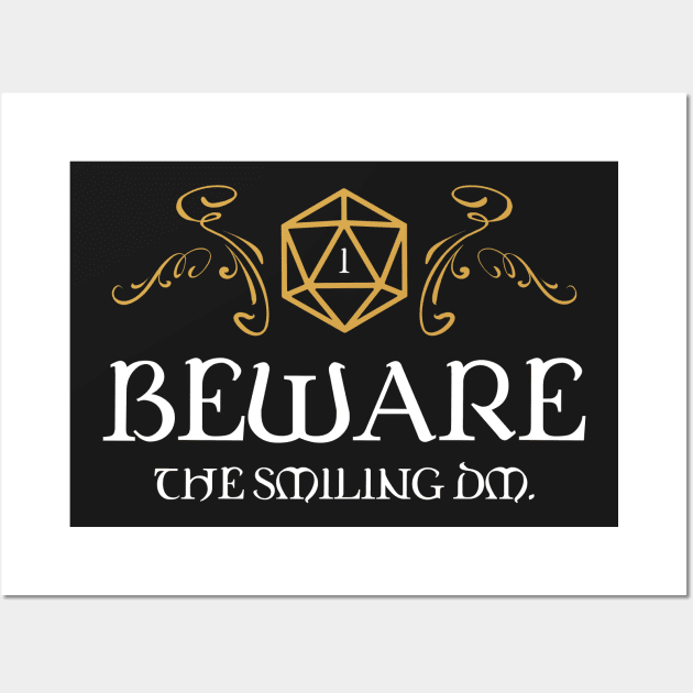Beware the Smiling Master Tabletop RPG Addict Wall Art by pixeptional